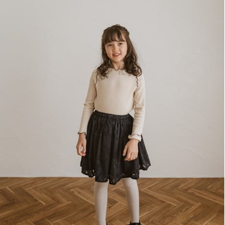 kids Gather skirt / navy flower