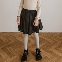 kids Gather skirt / navy flower