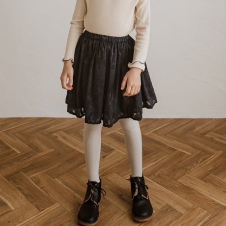 kids Gather skirt / navy flower