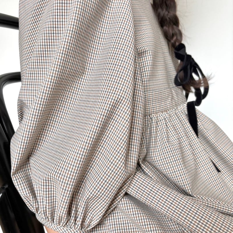 kids Cinnamon dress / check | june -little closet-