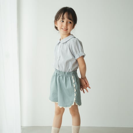 Coco blouse / Grey gingham