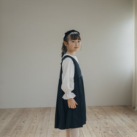 Wide jumper skirt / navy