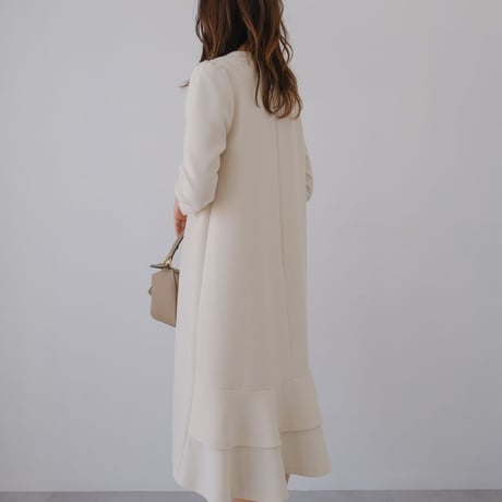 ladies Ceremony double flare dress / cream