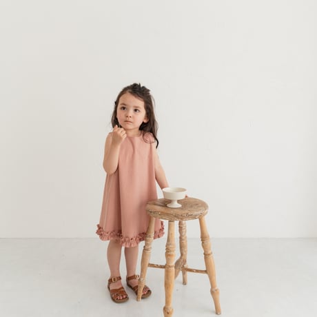 Cloudy dress / coral