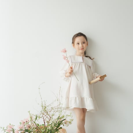 Long sailor dress / Cream