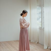 ladies Docking dress / dusty pink flower