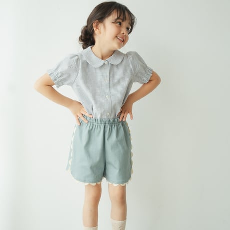Tuille short pants / Light denim