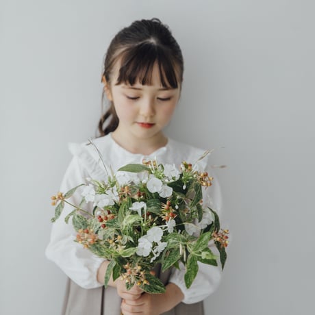 kids Wide jumper skirt / beige