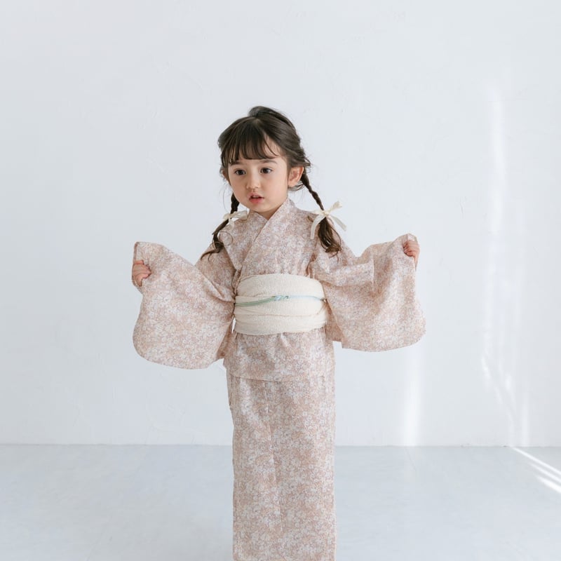 HANA × june little closet 浴衣 キッズ Yukata / fairy pink | june -little closet-