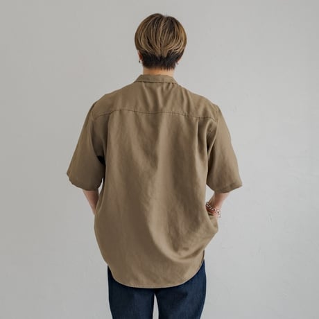 Mens Summer shirt / Sand brown