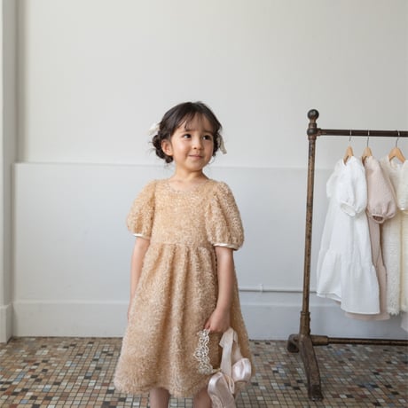 Anniversary dress / pink beige