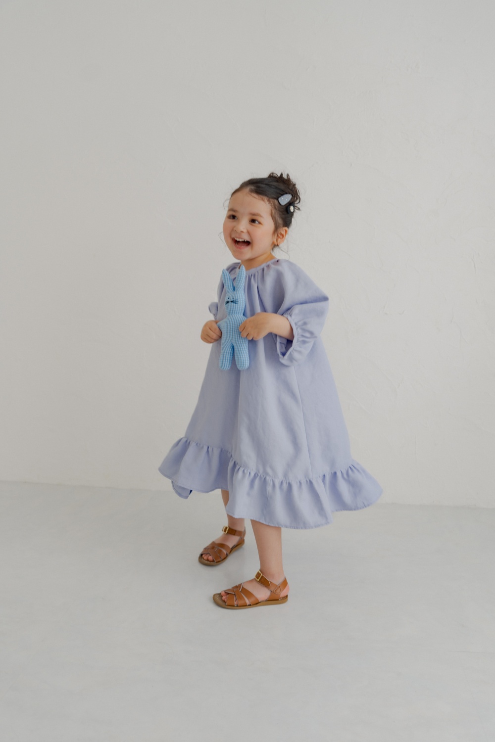 june little closet ペダルドレス 120 kids Summer dress / Powder blue | june -little