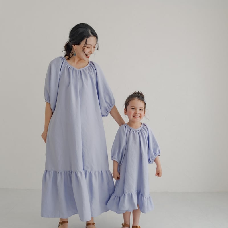 kids Summer dress / Powder blue | june -little