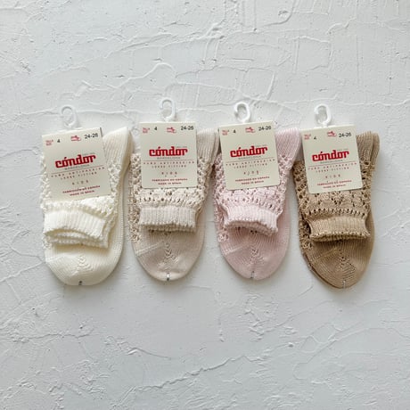 condor / Perle openwork short socks A 2518-4