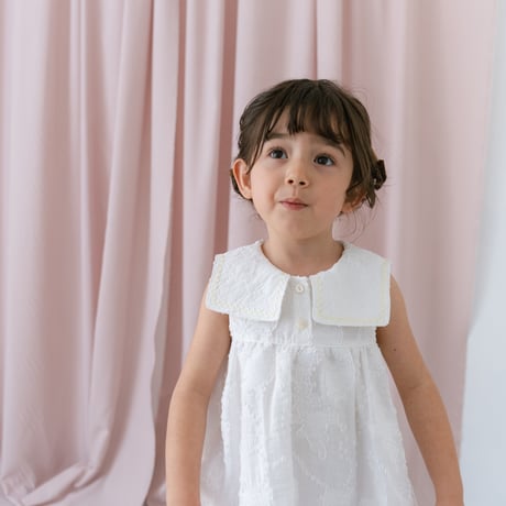 Soufflé dress / white