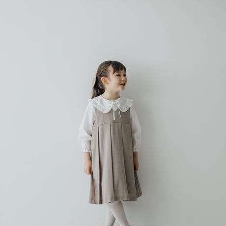 kids Wide jumper skirt / beige