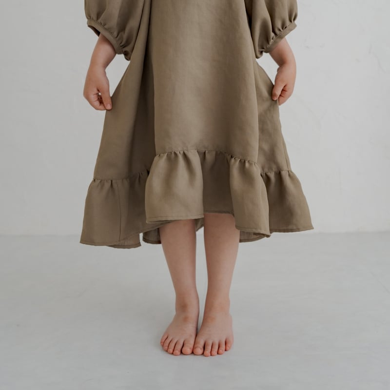 kids Summer dress / Sand brown | june -little c