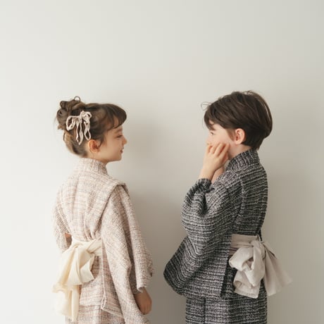 Yukata / Summer tweed - Black