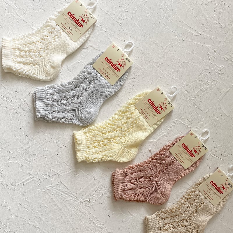 condor / Perle openwork short socks A 2518-4 |