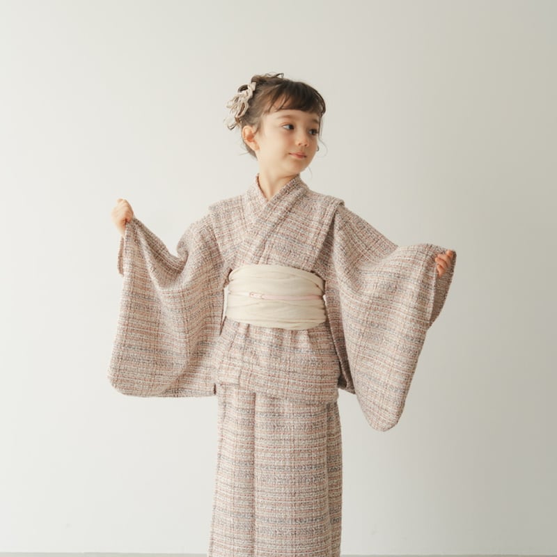 Yukata / Summer tweed - Pink | june -little clo