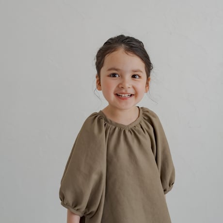 kids Summer dress / Sand brown