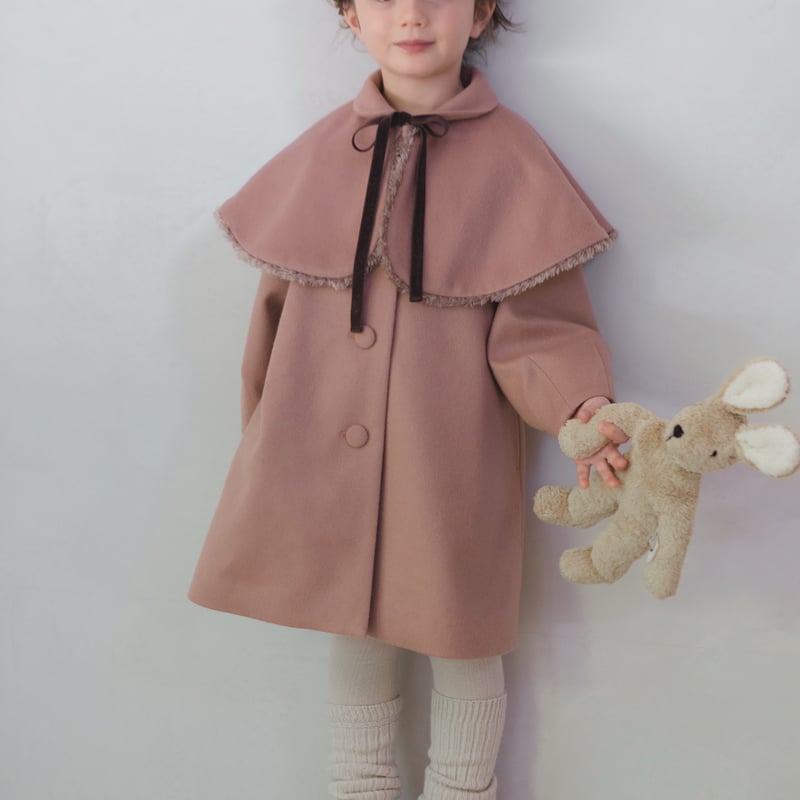 Doll cape coat / old rose | june -little closet-