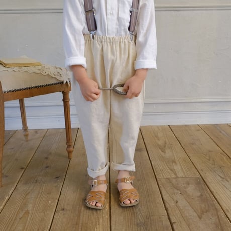 Stand collar shirt / white