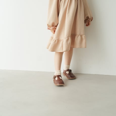 Long sailor dress / Soft camel