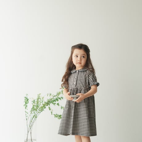 Dorothy dress / Letter check - Shadow