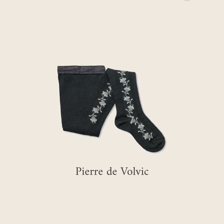 Collegien / Anthéa - Jacquard Flower Pointelle Tights