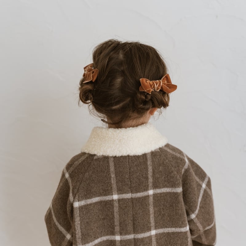 Wool coat / cocoa check | june -little closet- 