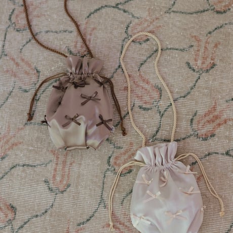 Ribbon pochette / cocoa