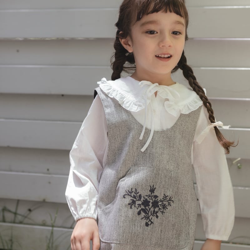 Jumper skirt / herringbone | june -little closet-