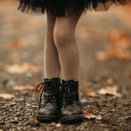 Collegien / Angélique- Pointelle Merino Wool Tights