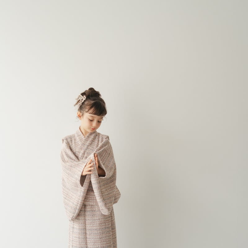 Yukata / Summer tweed - Pink | june -little clo