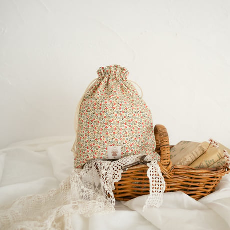 Drawstring bag / flower
