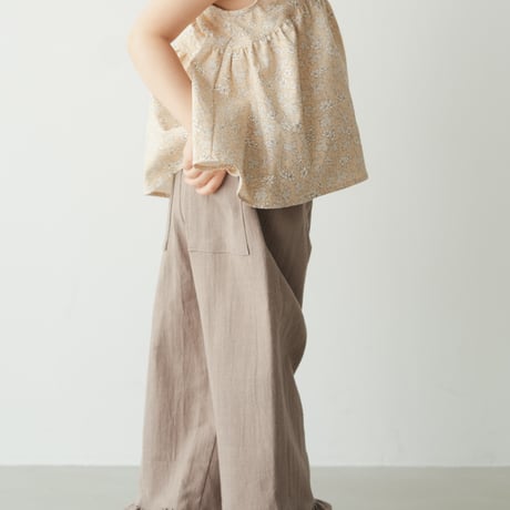 Amandine blouse / Gentle bloom-Sand