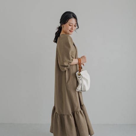ladies Summer dress / Sand brown