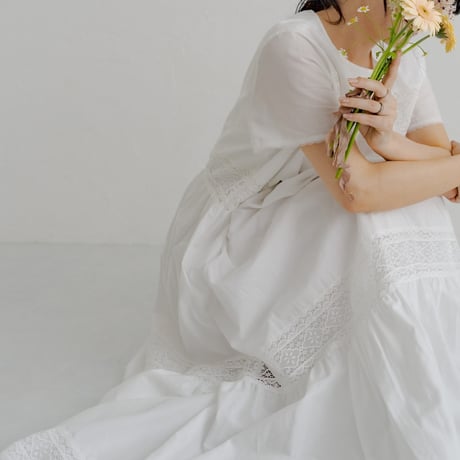 ladies Kouglof dress / White