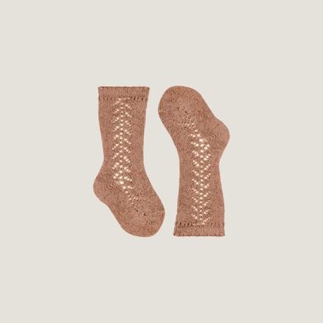 condor / Side openwork knee socks 2592-2