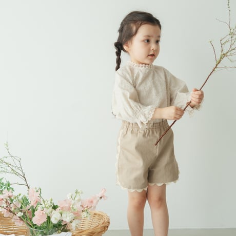 Tuille short pants / Sand denim