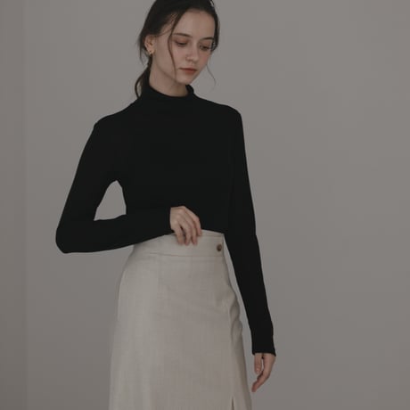 ladies Grace straight skirt / milk tweed