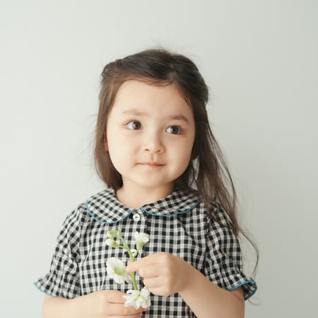 Dorothy dress / Letter check - Shadow
