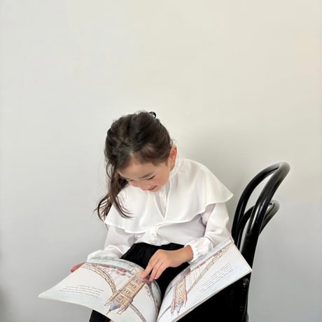 kids Cape blouse / white