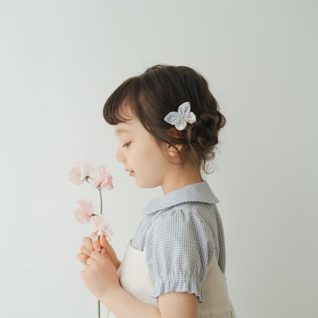 Coco blouse / Grey gingham