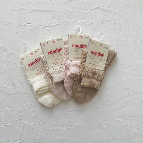 condor / Perle openwork short socks A 2518-4