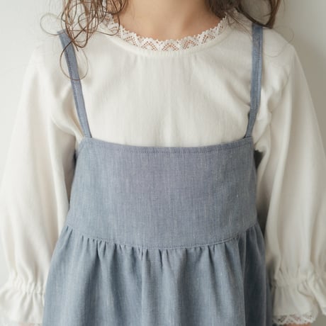 Camisole dress / Washed denim