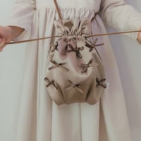 Ribbon pochette / cocoa