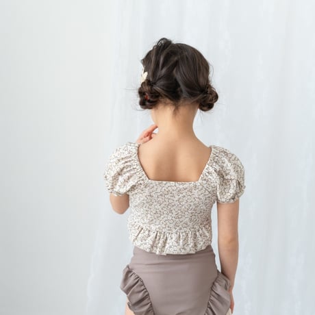 Swim wear - Frill / earth flower