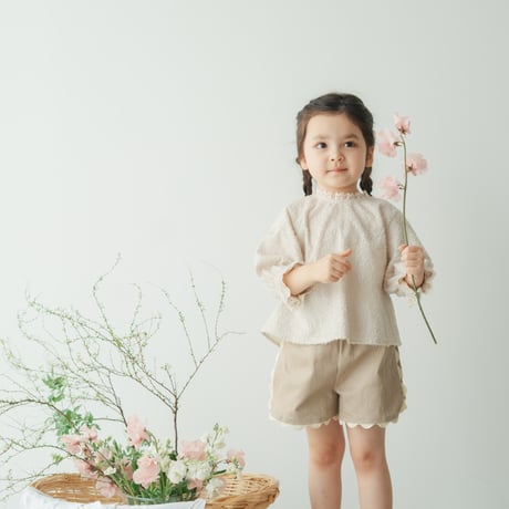 Tuille short pants / Sand denim
